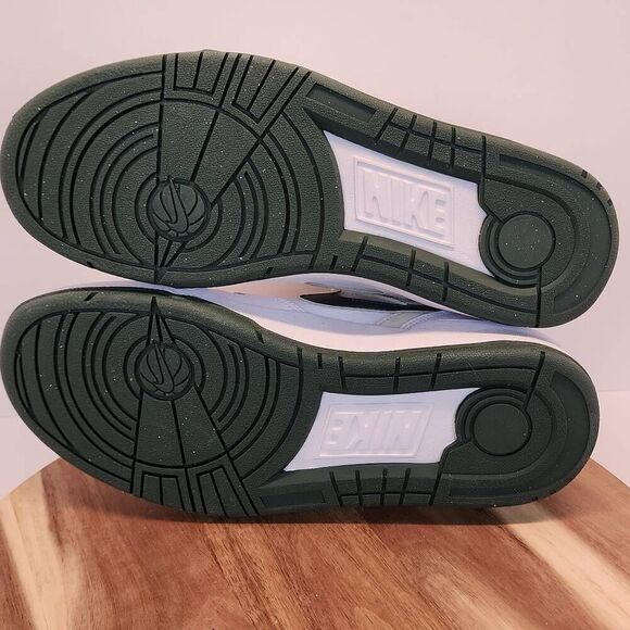 NIKE FULL FORCE LOW CASUAL SNEAKERS MENS SIZE 10 WHITE / DARK GREEN - Picture 10 of 12